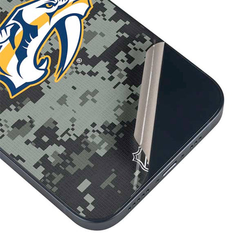 NHL Nashville Predators Camo iPhone 15 Plus Skin