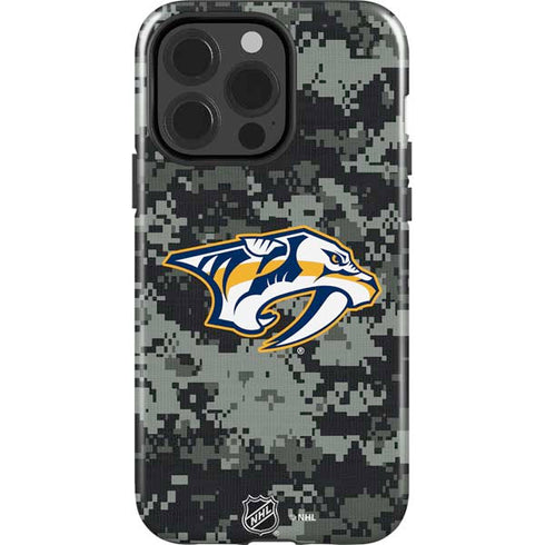 NHL Nashville Predators Camo iPhone 15 Pro Impact Case