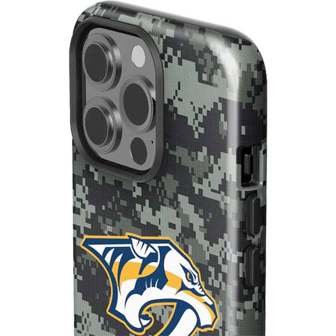 NHL Nashville Predators Camo iPhone 15 Pro Impact Case
