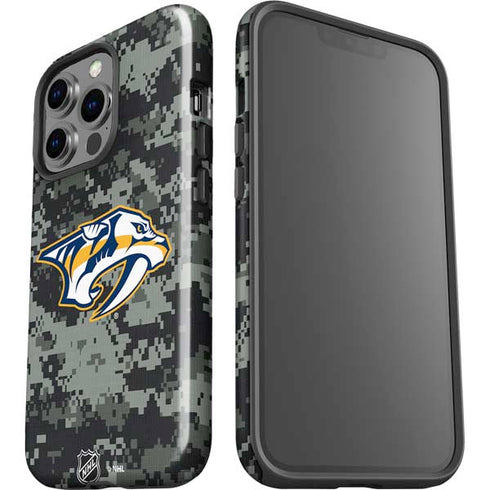 NHL Nashville Predators Camo iPhone 15 Pro Impact Case