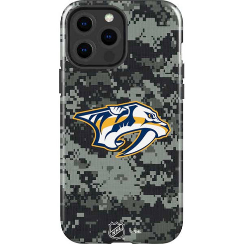 NHL Nashville Predators Camo iPhone 15 Pro Max Impact Case