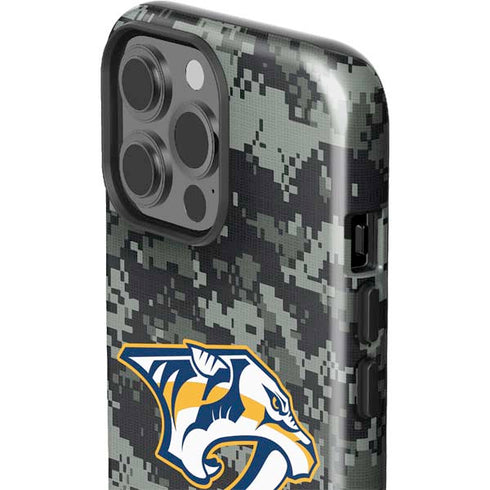 NHL Nashville Predators Camo iPhone 15 Pro Max Impact Case
