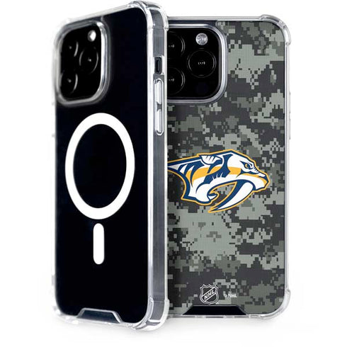 NHL Nashville Predators Camo iPhone 15 Pro Max MagSafe Case