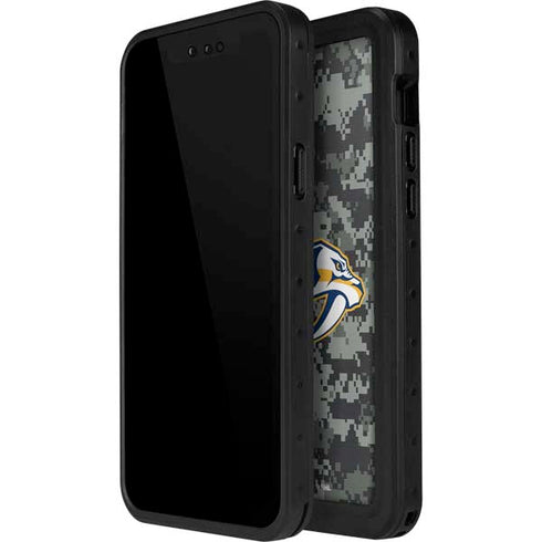 NHL Nashville Predators Camo iPhone 14 Pro Max Waterproof Case