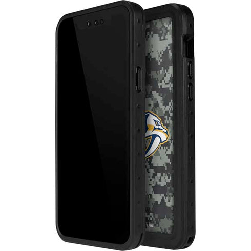 NHL Nashville Predators Camo iPhone 14 Pro Waterproof Case