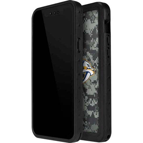 NHL Nashville Predators Camo iPhone 15 Waterproof Case