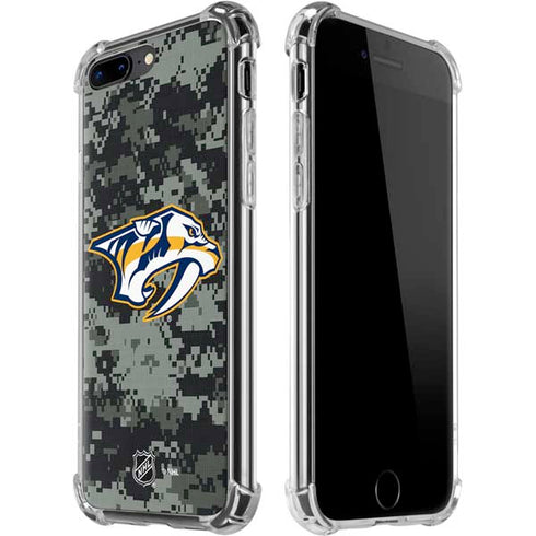 NHL Nashville Predators Camo iPhone 7/8 Plus Clear Case