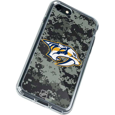 NHL Nashville Predators Camo iPhone SE (2nd & 3rd Gen) Clear Case