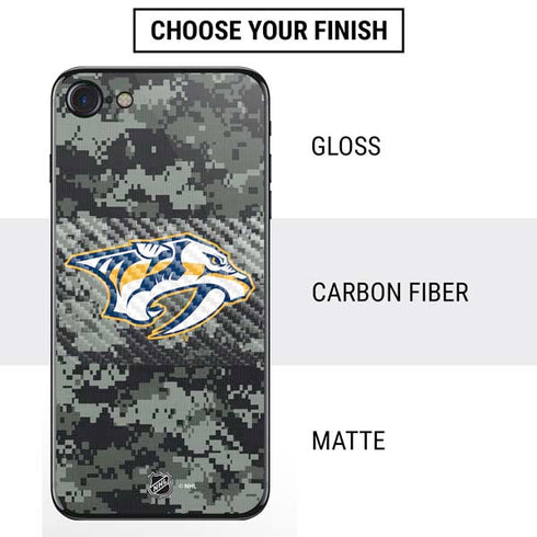 NHL Nashville Predators Camo iPhone SE (2nd & 3rd Gen) Skin
