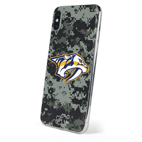 NHL Nashville Predators Camo iPhone X Skin