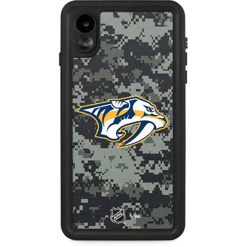 NHL Nashville Predators Camo iPhone XR Waterproof Case