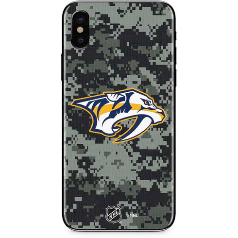 NHL Nashville Predators Camo iPhone XS Skin