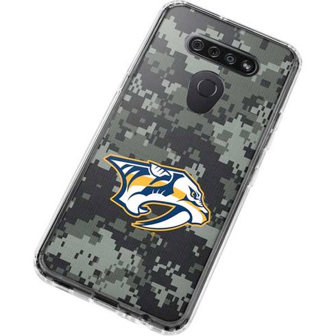 NHL Nashville Predators Camo LG K51/Q51 Clear Case
