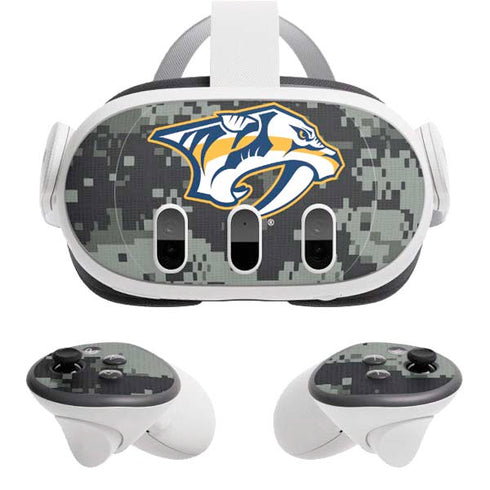 NHL Nashville Predators Camo Meta Quest 3 Skin
