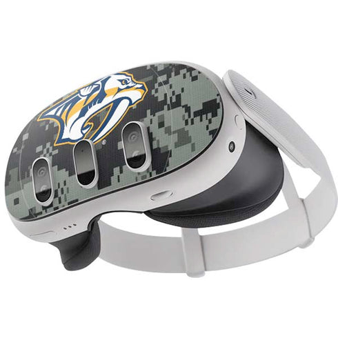 NHL Nashville Predators Camo Meta Quest 3 Skin