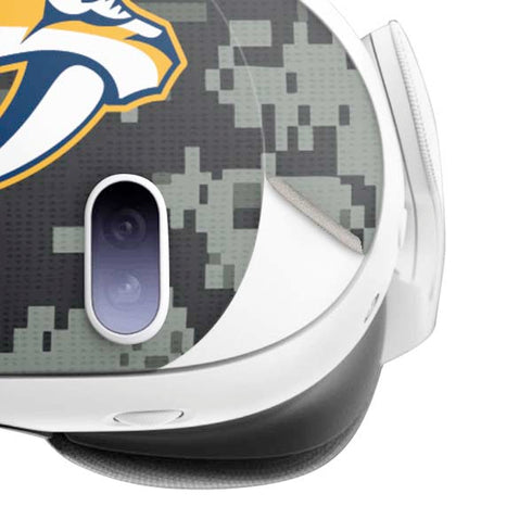 NHL Nashville Predators Camo Meta Quest 3 Skin