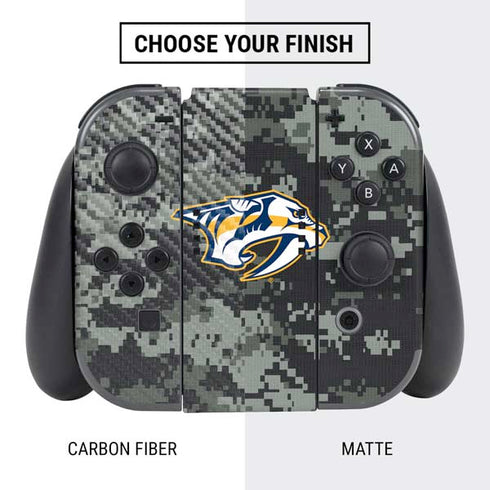 NHL Nashville Predators Camo Nintendo Switch Bundle Skin