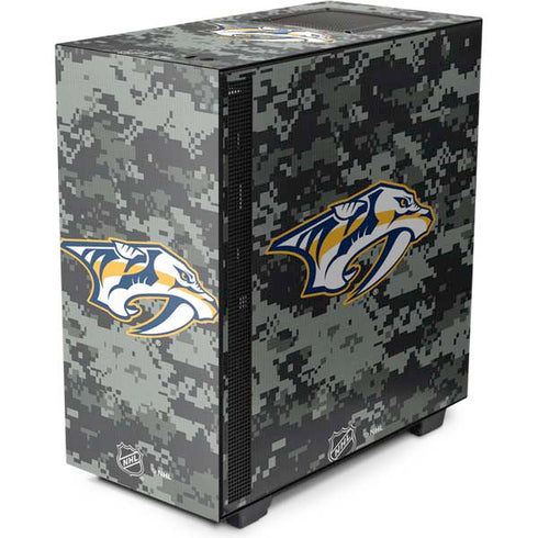 NHL Nashville Predators Camo NZXT H510 Compact ATX Mid-Tower Case Skin