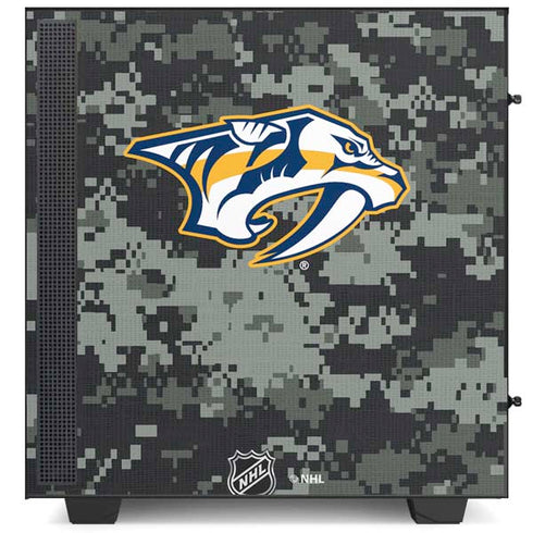 NHL Nashville Predators Camo NZXT H510 Compact ATX Mid-Tower Case Skin