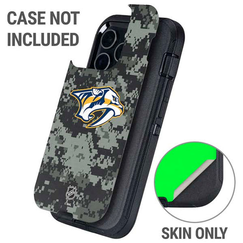 NHL Nashville Predators Camo Otterbox Defender iPhone Skin