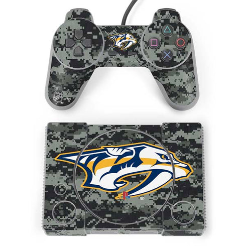 NHL Nashville Predators Camo PlayStation Classic Bundle Skin