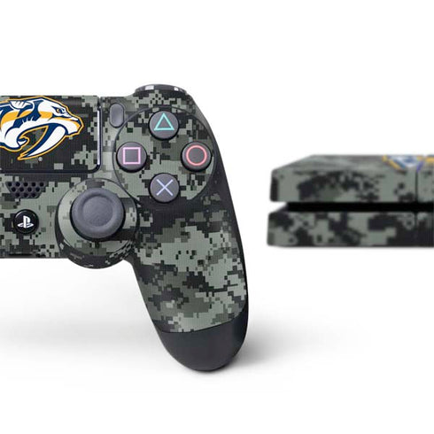 NHL Nashville Predators Camo PS4 Console and Controller Bundle Skin