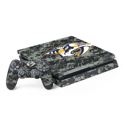 NHL Nashville Predators Camo PS4 Slim Bundle Skin