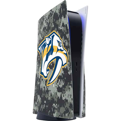 NHL Nashville Predators Camo PS5 Console Skin
