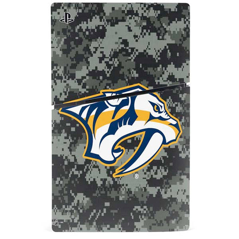 NHL Nashville Predators Camo PS5 Slim Disk Bundle Skin