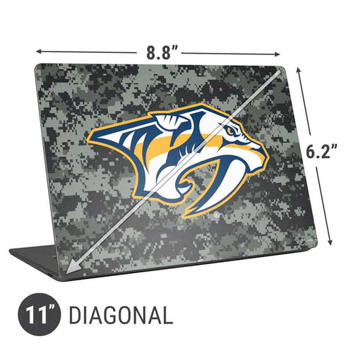 NHL Nashville Predators Camo Universal Laptop 11in (8.8 x 6.2in) Skin