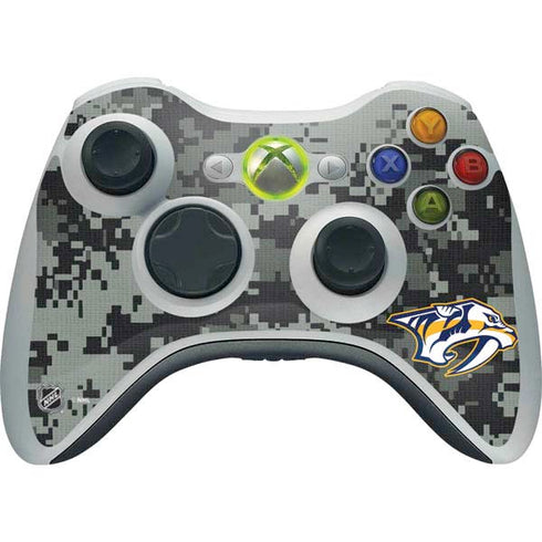 NHL Nashville Predators Camo Xbox 360 Wireless Controller Skin