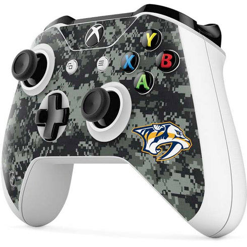 NHL Nashville Predators Camo Xbox One S All-Digital Edition Bundle Skin