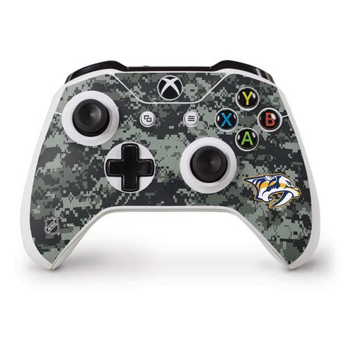 NHL Nashville Predators Camo Xbox One S Controller Skin