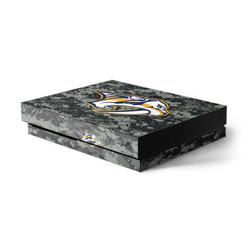NHL Nashville Predators Camo Xbox One X Console Skin
