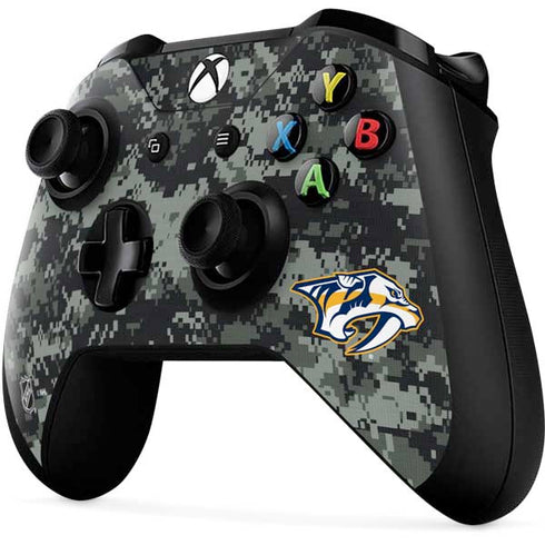 NHL Nashville Predators Camo Xbox One X Controller Skin