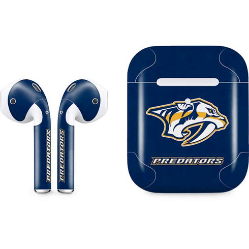 NHL Nashville Predators Distressed Apple AirPods 2 Skin