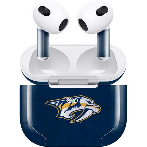 NHL Nashville Predators Distressed Apple AirPods (3rd Gen 2021) Skin