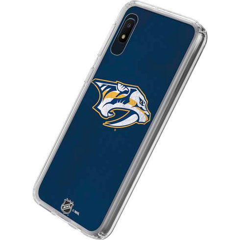 NHL Nashville Predators Distressed Galaxy A10e Clear Case