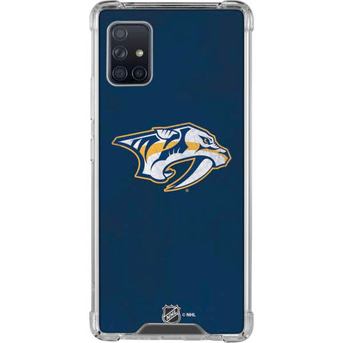 NHL Nashville Predators Distressed Galaxy A51 5G Clear Case
