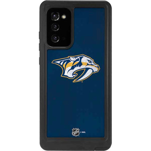 NHL Nashville Predators Distressed Galaxy Note20 5G Waterproof Case
