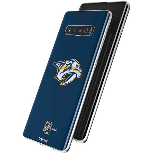NHL Nashville Predators Distressed Galaxy S10 Plus Skin