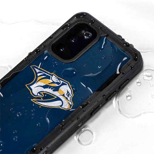 NHL Nashville Predators Distressed Galaxy S20 Waterproof Case