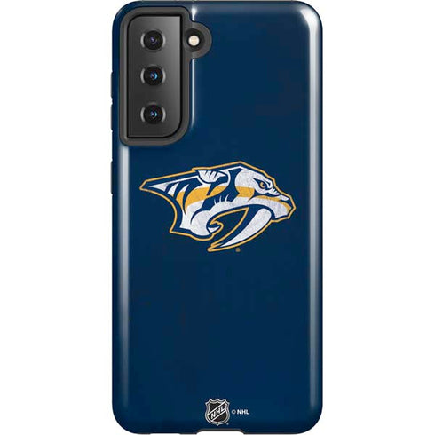 NHL Nashville Predators Distressed Galaxy S21 5G Pro Case