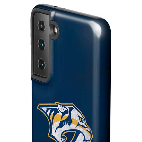 NHL Nashville Predators Distressed Galaxy S21 FE Pro Case