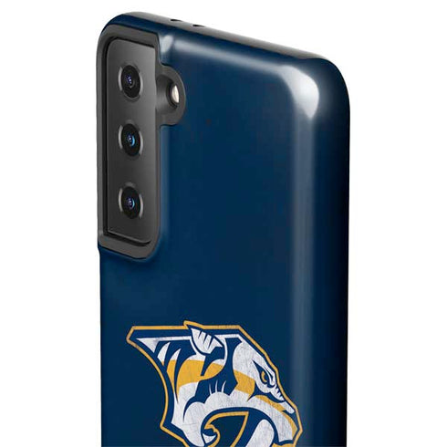 NHL Nashville Predators Distressed Galaxy S21 Plus 5G Pro Case