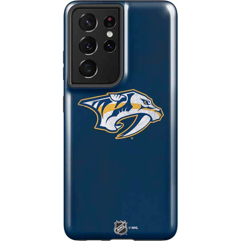 NHL Nashville Predators Distressed Galaxy S21 Ultra 5G Pro Case