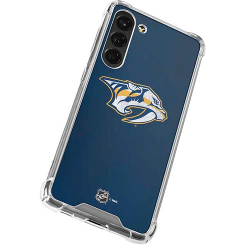 NHL Nashville Predators Distressed Galaxy S23 Plus Clear Case