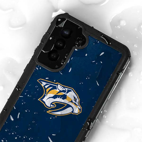 NHL Nashville Predators Distressed Galaxy S23 Plus Waterproof Case