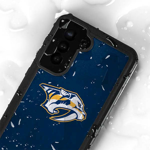 NHL Nashville Predators Distressed Galaxy S23 Waterproof Case