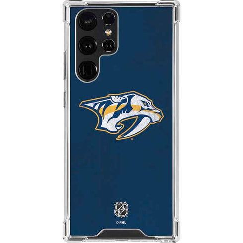 NHL Nashville Predators Distressed Galaxy S24 Ultra Clear Case